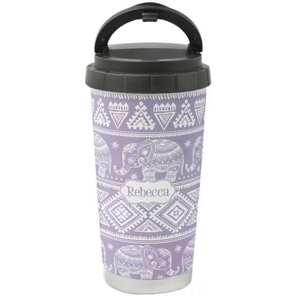 Custom Baby Elephant Stainless Steel Coffee Tumbler (Personalized)