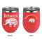 Baby Elephant Stainless Wine Tumblers - Coral - Double Sided - Approval