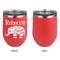 Baby Elephant Stainless Wine Tumblers - Coral - Single Sided - Approval