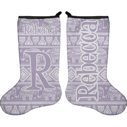 Baby Elephant Holiday Stocking - Double-Sided - Neoprene (Personalized)