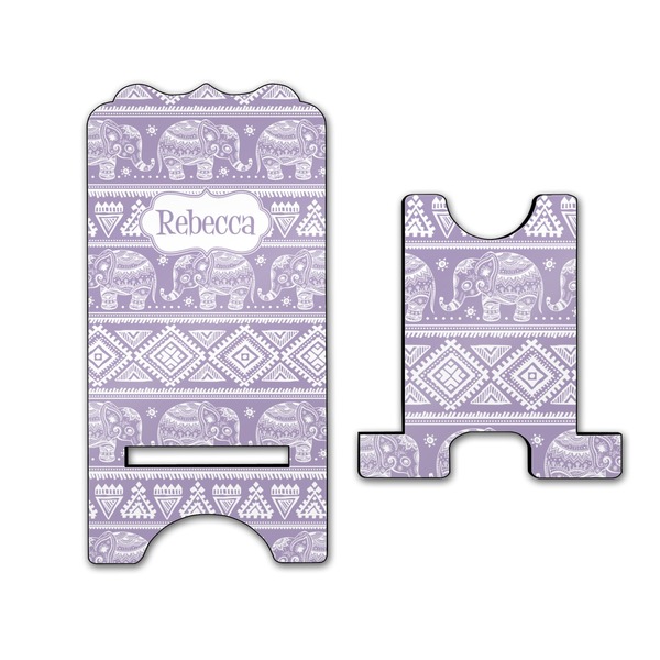 Baby Elephant Stylized Phone Stand - Front & Back - Large