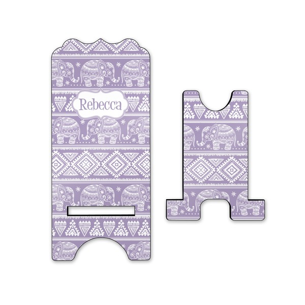 Baby Elephant Stylized Phone Stand - Front & Back - Small