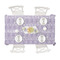 Baby Elephant Tablecloths (58"x102") - TOP VIEW