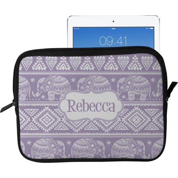Custom Baby Elephant Tablet Case / Sleeve - Large (Personalized)