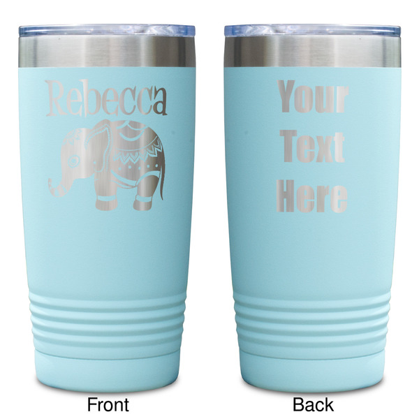 Baby Elephant Teal Polar Camel Tumbler - 20oz -Double Sided - Approval
