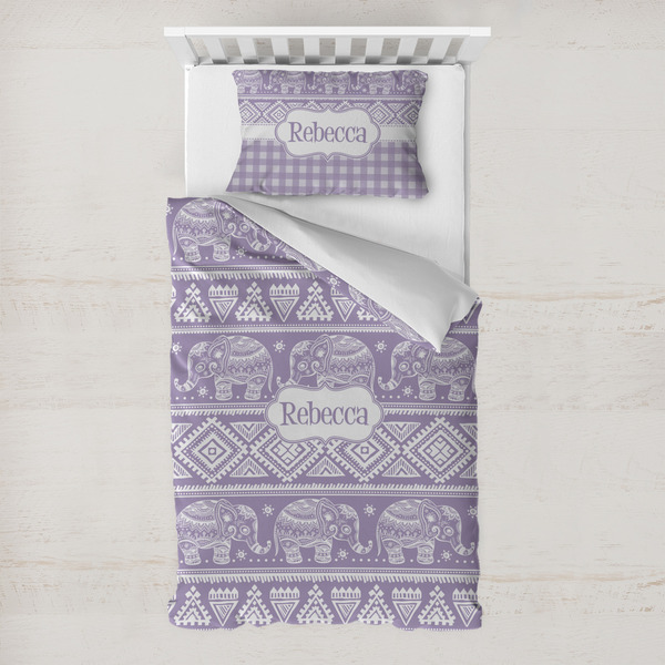 Custom Baby Elephant Toddler Bedding Set - With Pillowcase (Personalized)