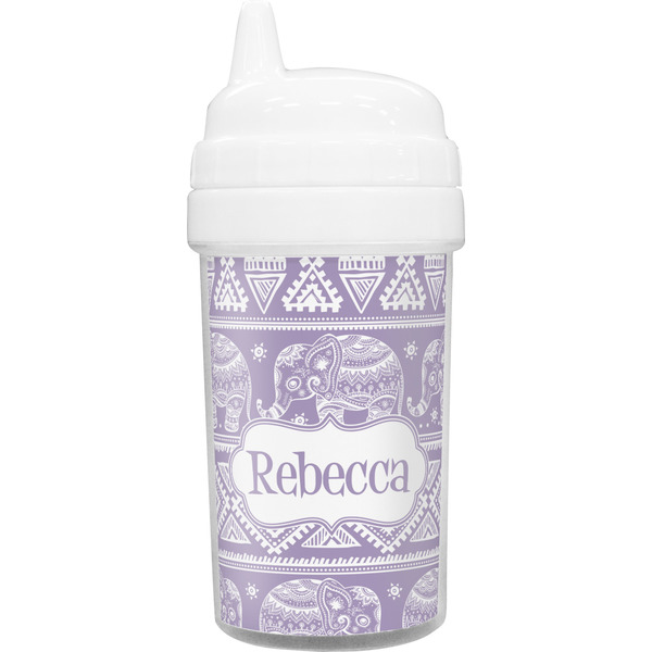 Custom Baby Elephant Toddler Sippy Cup (Personalized)