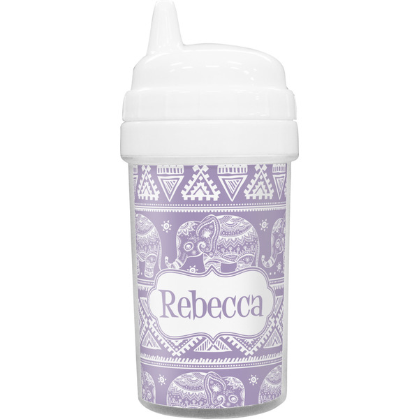 Custom Baby Elephant Toddler Sippy Cup (Personalized)