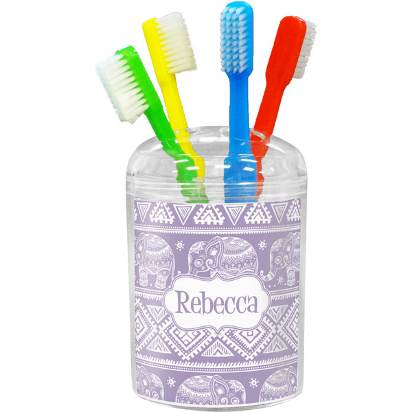 Custom Baby Elephant Toothbrush Holder (Personalized)