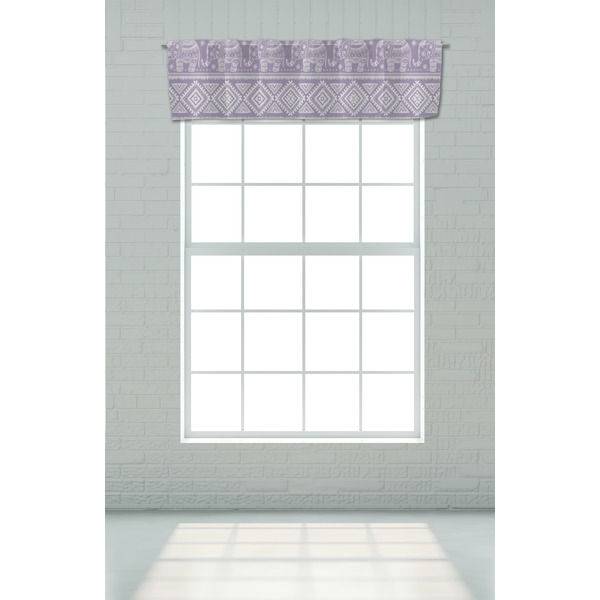Baby Elephant Valance - On window