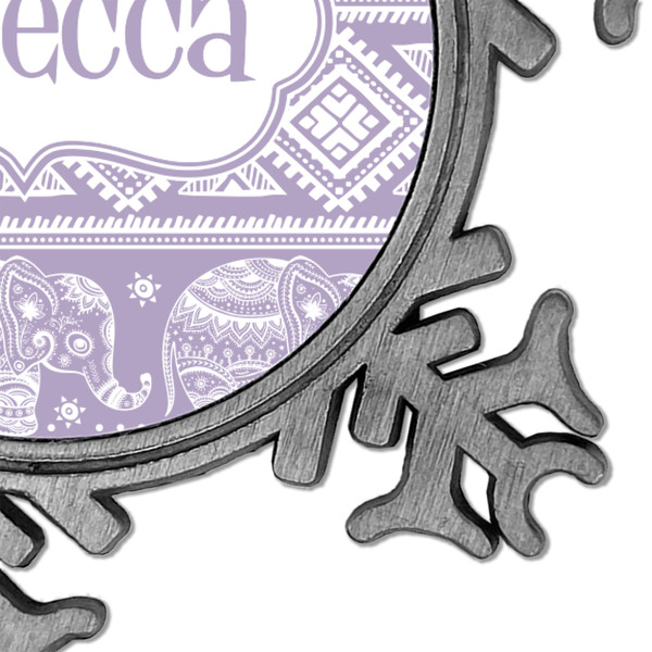 Baby Elephant Vintage Snowflake - Detail