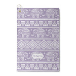 Baby Elephant Waffle Weave Golf Towel (Personalized)