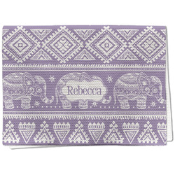 Baby Elephant Kitchen Towel - Waffle Weave (Personalized)