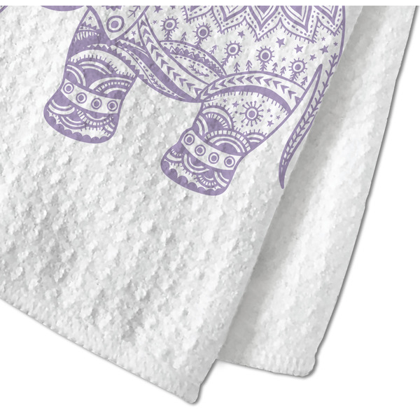 Baby Elephant Waffle Weave Towel - Closeup of Material Image