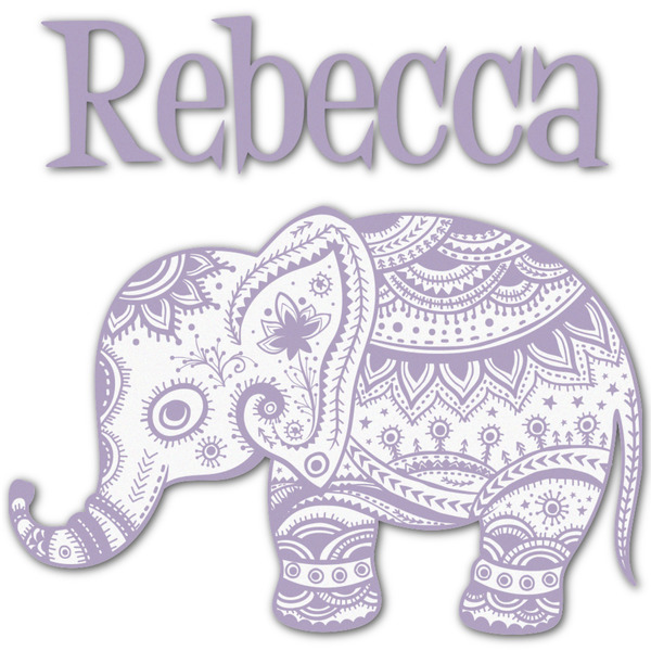 Custom Baby Elephant Graphic Decal - XLarge (Personalized)