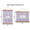 Baby Elephant Wall Hanging Tapestries - Parent/Sizing