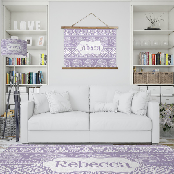 Baby Elephant Wall Hanging Tapestry - IN CONTEXT