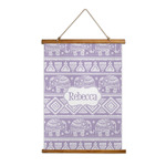 Baby Elephant Wall Hanging Tapestry - Tall (Personalized)