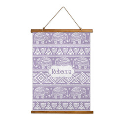 Baby Elephant Wall Hanging Tapestry - Tall (Personalized)