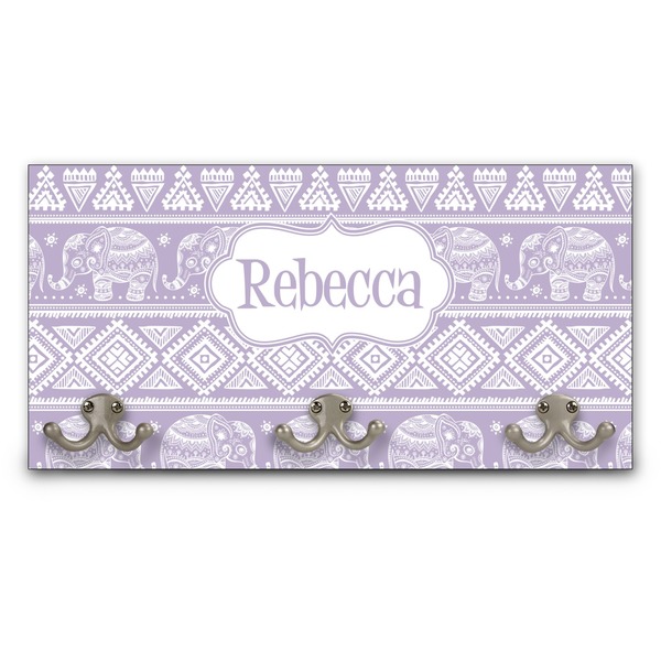 Custom Baby Elephant Wall Mounted Coat Rack (Personalized)