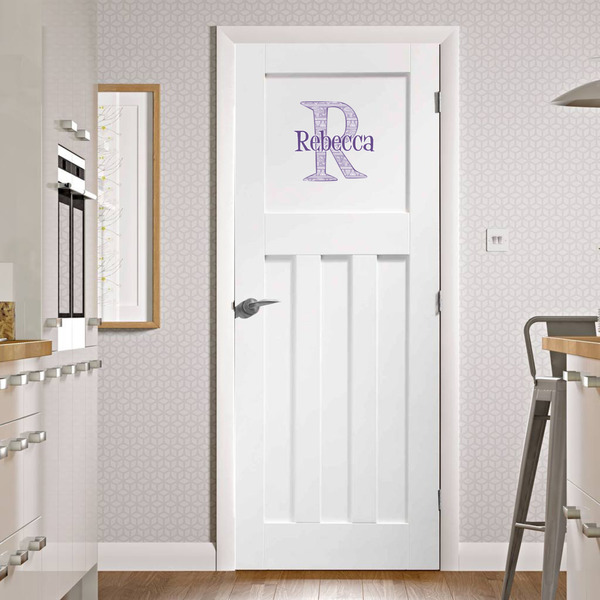 Baby Elephant Wall Name & Initial Medium on Door