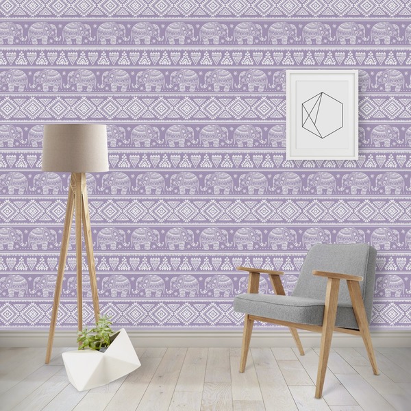 Custom Baby Elephant Wallpaper & Surface Covering (Peel & Stick - Repositionable)