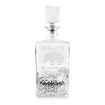 Baby Elephant Whiskey Decanter - 26 oz Rectangle (Personalized)