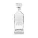 Baby Elephant Whiskey Decanter - 30 oz Square (Personalized)