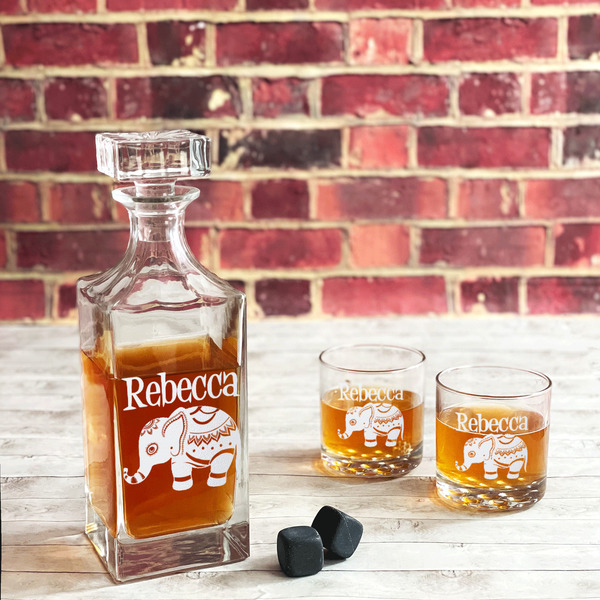 Baby Elephant Whiskey Glass - In Context