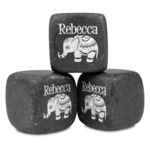 Baby Elephant Whiskey Stone Set - Set of 3 (Personalized)