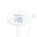 Baby Elephant Oval Stir Sticks (Personalized)