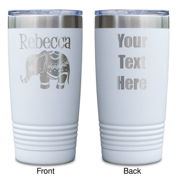 Baby Elephant White Polar Camel Tumbler - 20oz - Double Sided - Approval