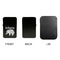 Baby Elephant Windproof Lighters - Black, Single Sided, No Lid - APPROVAL