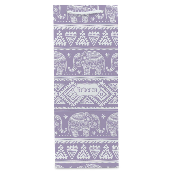 Baby Elephant Wine Gift Bag - Matte - Front