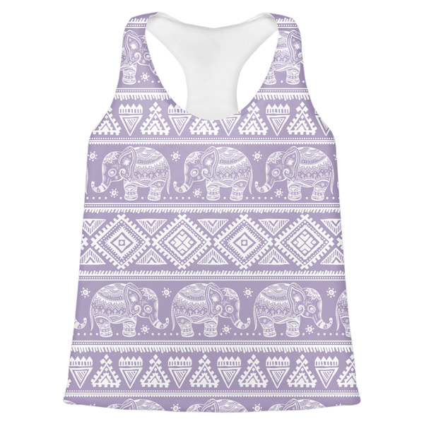 Custom Baby Elephant Womens Racerback Tank Top