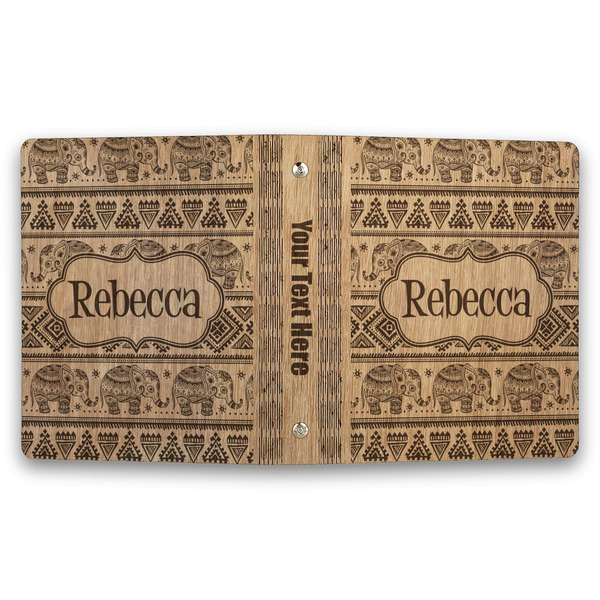 Baby Elephant Wood 3-Ring Binders - 1" Half-Letter - Approval