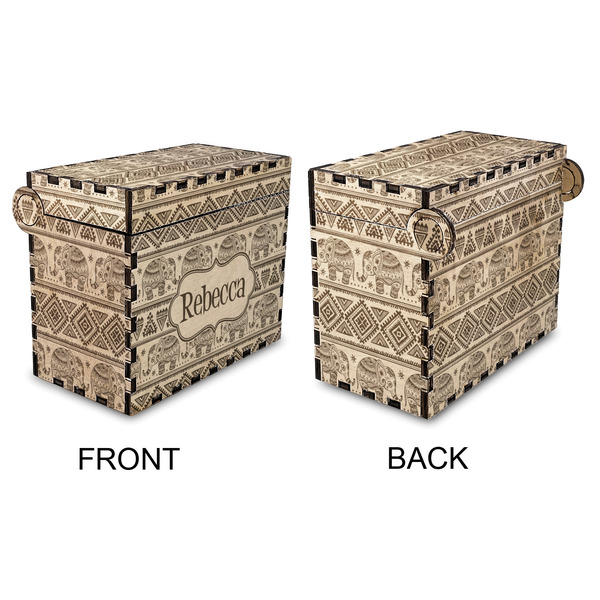 Baby Elephant Wood Recipe Box - Approval