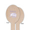 Baby Elephant Wooden Food Pick - Oval - Single Sided - Front & Back