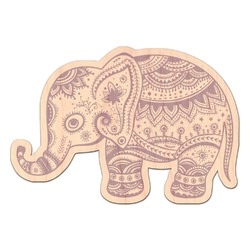 Baby Elephant Genuine Maple or Cherry Wood Sticker