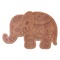Baby Elephant Wooden Sticker Medium Color - Main