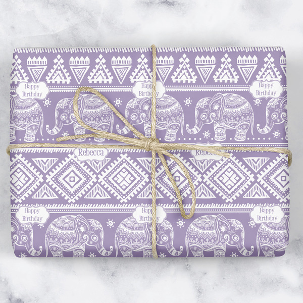 Custom Baby Elephant Wrapping Paper (Personalized)