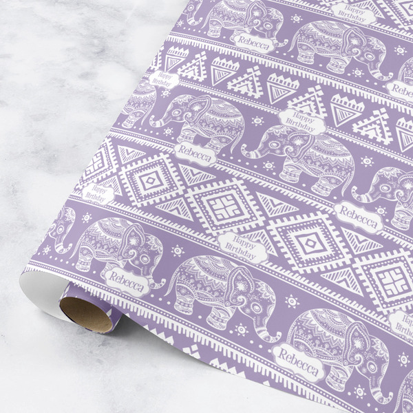 Custom Baby Elephant Wrapping Paper Roll - Medium (Personalized)