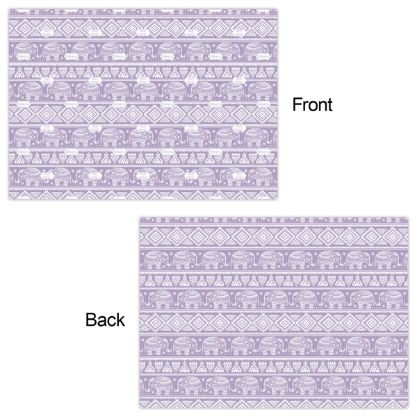 Baby Elephant Wrapping Paper Sheet - Double Sided - Front & Back