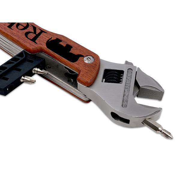 Baby Elephant Wrench Multi-tool - DETAIL (back wrench with screw)