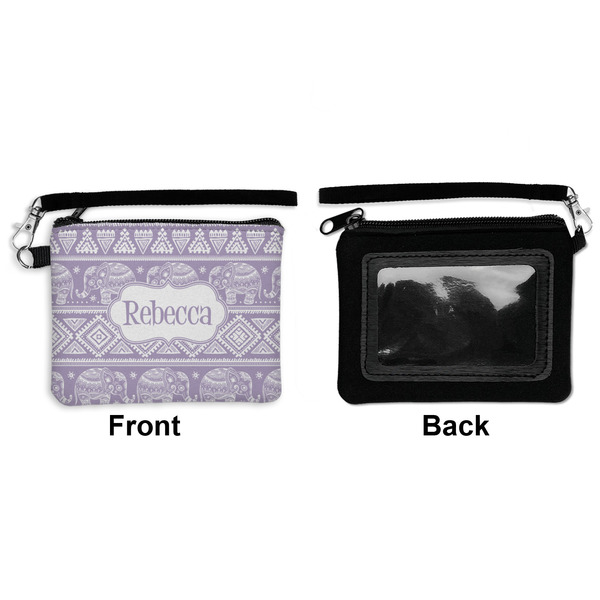Baby Elephant Wristlet ID Cases - Front & Back