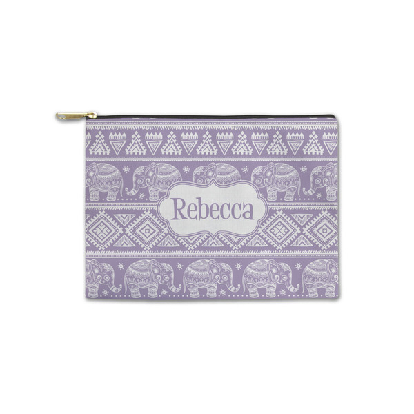Custom Baby Elephant Zipper Pouch - Small - 8.5"x6" (Personalized)