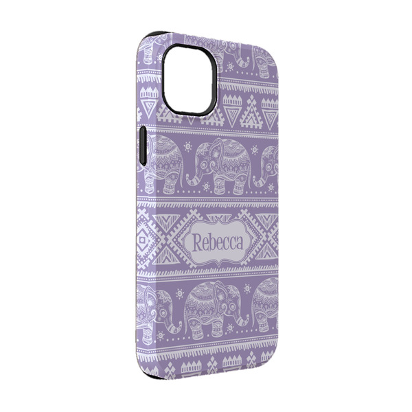 Custom Baby Elephant iPhone Case - Rubber Lined - iPhone 14 (Personalized)