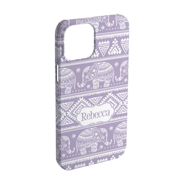 Custom Baby Elephant iPhone Case - Plastic - iPhone 15 Pro (Personalized)