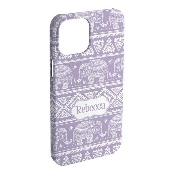 Custom Baby Elephant iPhone Case - Plastic (Personalized)