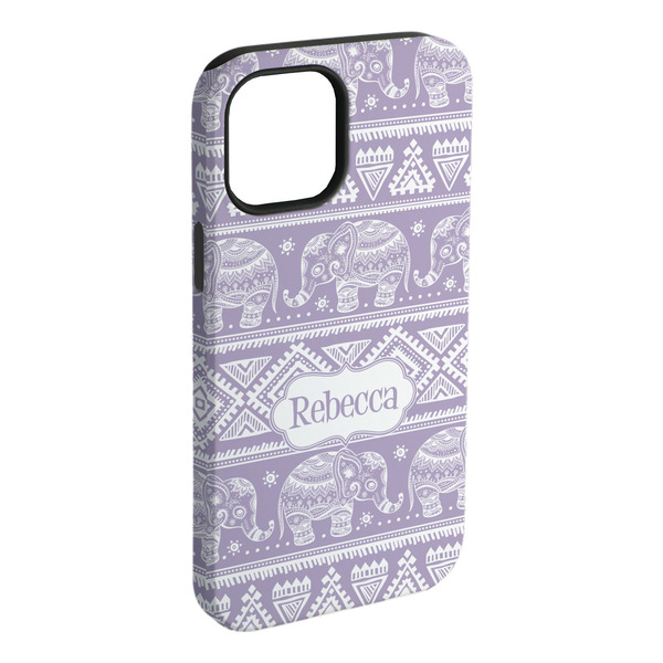 Custom Baby Elephant iPhone Case - Rubber Lined (Personalized)